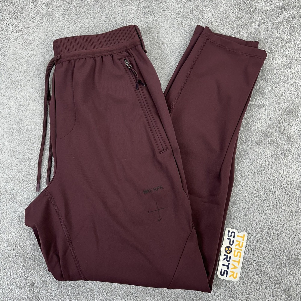 Nike Dri-FIT ADV A.P.S. Pants Mens Small Maroon Training Joggers FN3020-652